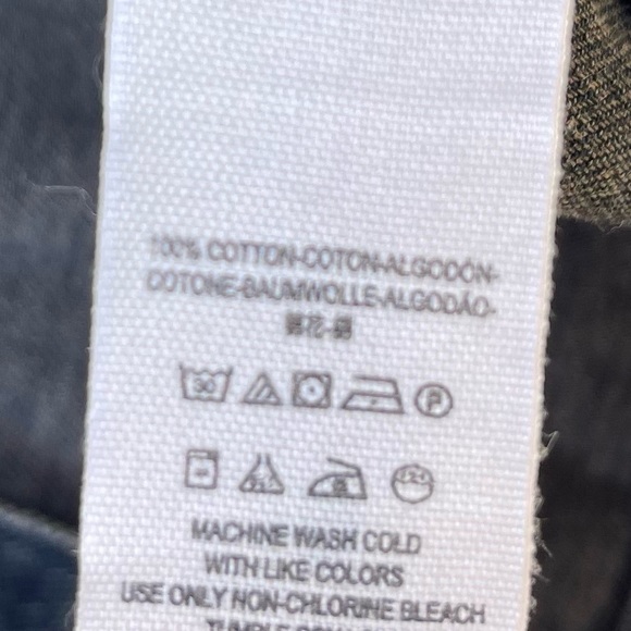 Free People Denim Knit distressed Hooded Jacket knit sleeves casual button up M - Picture 5 of 8